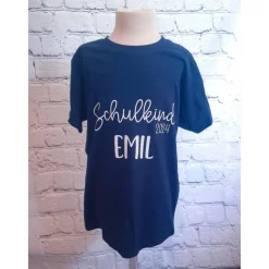 Einschulungsshirt "Schulkind 2026" - verschiedene Shirtfarben - mit Namen personalisierbar