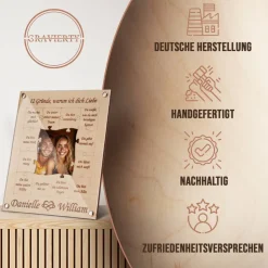 Einzigartige Erinnerungen gestalten Personalisierter Holz-Puzzle-Bilderrahmen für unvergessliche Momente Perfektes Gesch