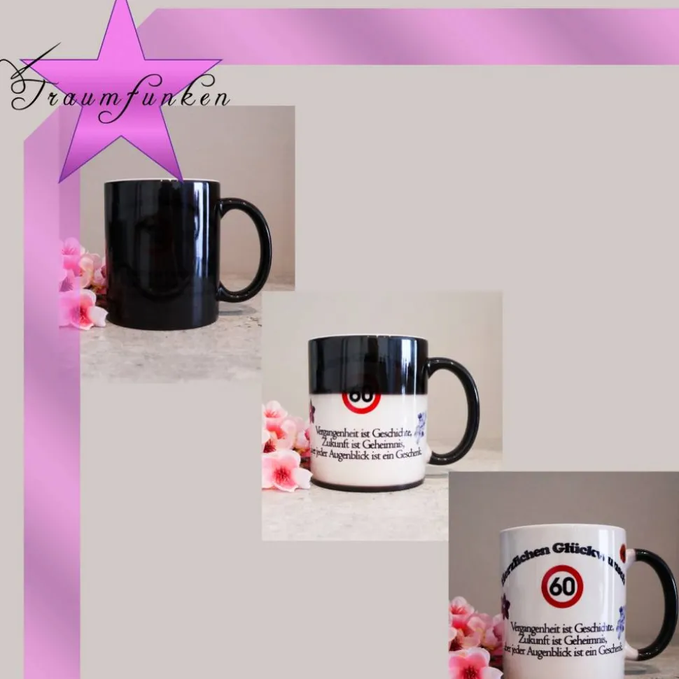 Einzigartige Geburtstagstasse / individuell / Sprüche / Glitzer / Zauber