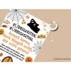 Einzigartige Halloween Dekoration - Türschild mit Gespenst, Kürbis | Gruselige Halloween Haus Deko - Print DIN A4 | Kind
