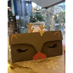 Einzigartige Rentier Klappkarte