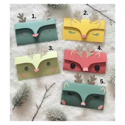 Einzigartige Rentier Klappkarte