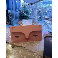 Einzigartige Rentier Klappkarte