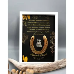 Einzigartiges Geschenk goldene Hochzeit | Wandbild goldene Hochzeit personalisierbar | Geschenk goldene Hochzeit | 50. J