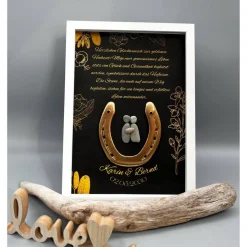 Einzigartiges Geschenk goldene Hochzeit | Wandbild goldene Hochzeit personalisierbar | Geschenk goldene Hochzeit | 50. J