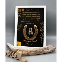Einzigartiges Geschenk goldene Hochzeit | Wandbild goldene Hochzeit personalisierbar | Geschenk goldene Hochzeit | 50. J