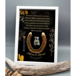 Einzigartiges Geschenk goldene Hochzeit | Wandbild goldene Hochzeit personalisierbar | Geschenk goldene Hochzeit | 50. J