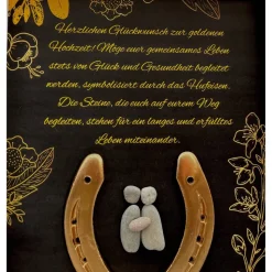 Einzigartiges Geschenk goldene Hochzeit | Wandbild goldene Hochzeit personalisierbar | Geschenk goldene Hochzeit | 50. J