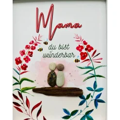 Einzigartiges Geschenk zum Muttertag | Wandbild Muttertag | Muttertag | Danke Mama Geschenk | personalisierbares Geschen