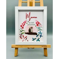 Einzigartiges Geschenk zum Muttertag | Wandbild Muttertag | Muttertag | Danke Mama Geschenk | personalisierbares Geschen