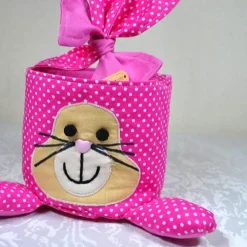 Einzigartiges Osternest mit Hasen,  Osterdekoration, Ostergeschenk