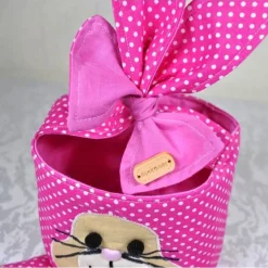 Einzigartiges Osternest mit Hasen,  Osterdekoration, Ostergeschenk