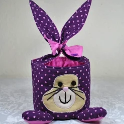 Einzigartiges Osternest mit Hasen,  Osterdekoration, Ostergeschenk