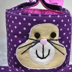 Einzigartiges Osternest mit Hasen,  Osterdekoration, Ostergeschenk