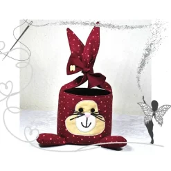 Einzigartiges Osternest mit Hasen,  Osterdekoration, Ostergeschenk