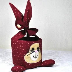 Einzigartiges Osternest mit Hasen,  Osterdekoration, Ostergeschenk