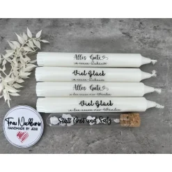 Einzugsgeschenk, Statt Brot und Salz, Wunscherfüller mit Kerze nach Wahl inkl. Holzverpackung, Geldgeschenk, Deko, Kerze