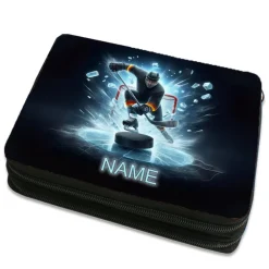 Eishockey Federmäppchen inkl. Inhalt mit Name / personalisierbar