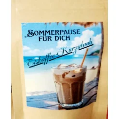 Eiskaffee in der Tüte, Frühling, Ostergeschenk, Mitbringsel, Gastgeschenk, Ostern, Mitgebsel, Sommer, Osterkörbchen, Aus
