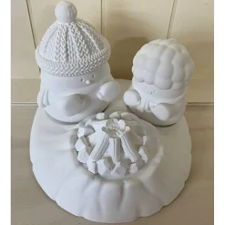 Eisscholle mit 2 Schneemänner