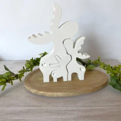 Elch * Rentier * Elchfamilie * Hygge * Dekoration * Skandinavisch