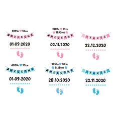 Elefant Stofftier mit Name Geschenkidee zur Taufe, Geburt personalisiert mit Namen Geburtsdaten Taufspruch