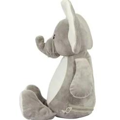 Elefant Stofftier mit Name Geschenkidee zur Taufe, Geburt personalisiert mit Namen Geburtsdaten Taufspruch