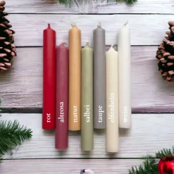 Elegante moderne Adventskranz Zahlen mit Kerzentüllen