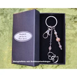 Elegante Schmuckschachtel/-Etui 12,7x6,8x3,4cm Geschenkverpackung Schlüssel-/Ketten-Anhänger Engel Ohrringe Schmuckset S