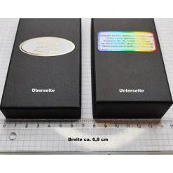 Elegante Schmuckschachtel/-Etui 12,7x6,8x3,4cm Geschenkverpackung Schlüssel-/Ketten-Anhänger Engel Ohrringe Schmuckset S