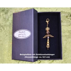 Elegante Schmuckschachtel/-Etui 12,7x6,8x3,4cm Geschenkverpackung Schlüssel-/Ketten-Anhänger Engel Ohrringe Schmuckset S