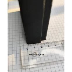 Elegante Schmuckschachtel/-Etui 8,2x8,2x2,9cm Geschenkverpackung f. Armband Ohrringe Anhänger Engel Schmuckset Schwarz