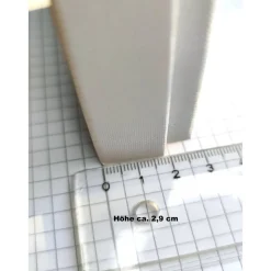 Elegante Schmuckschachtel/-Etui 8,2x8,2x2,9cm Geschenkverpackung f. Armband Ohrringe Anhänger Engel Schmuckset Matt-Weiß