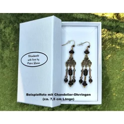 Elegante Schmuckschachtel/-Etui 12,7x6,8x3,4cm Geschenkverpackung Schlüssel-/Ketten-Anhänger Engel Ohrringe Schmuckset W