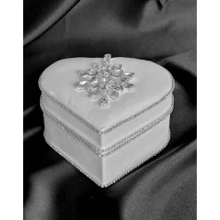 Elegantes Hochzeitsset aus Wildleder mit Kristallen – personalisiert, romantisch & luxuriös handgefertigt