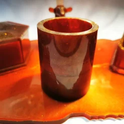 Elegantes Schreibtischset mit Hirsch-Design – Praktische Organisation mit stilvoller Note