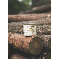 Emaille Tasse Schulkind, Tasse zur Einschulung, Einschulungsgeschenk, Tasse Einschulung individualisierbar Mädchen