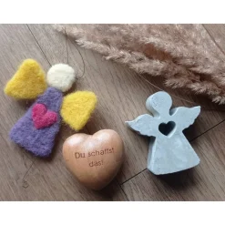 Engel aus Gips oder Beton als Erinnerung an Dein Sternenkind• Fehlgeburt• Sternenkindandenken• Trauer