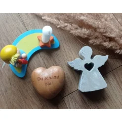 Engel aus Gips oder Beton als Erinnerung an Dein Sternenkind• Fehlgeburt• Sternenkindandenken• Trauer