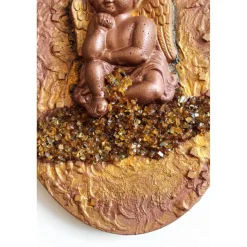 Engel DER NACHDENKLICHE Collage auf Keilrahmen Geschenk Muttertag Valentinstag Geburtstag Putte Schutzengel