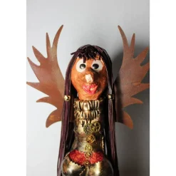 Engel STEAMPUNK-ANGELINA Steampunk Gothic  Verrückter Engel Upcycling Dekofigur Bikergeschenk Halloweendeko