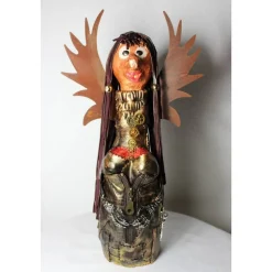 Engel STEAMPUNK-ANGELINA Steampunk Gothic  Verrückter Engel Upcycling Dekofigur Bikergeschenk Halloweendeko