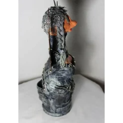 Engelsfigur BIKER-ENGEL Steampunk Gothic Verrückte Skulptur Upcycling Dekofigur Künstlerfigur Weihnachten Halloweendeko