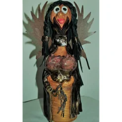 Engelsfigur STEAMPUNK-TINE Steampunk Gothic Dekoration Verrückter Engel Skulptur Upcycling Halloweendeko