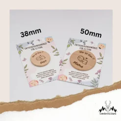 Entscheidungsmünze für Eltern - Motiv wählbar – zwei Größen - fertig zum Verschenken