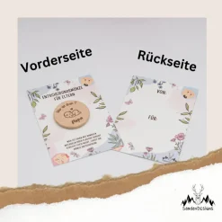 Entscheidungsmünze für Eltern - Motiv wählbar – zwei Größen - fertig zum Verschenken