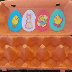 10er Eierkarton Ostergeschenk verpacken