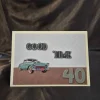 40er Geburtstagskarte / Automotiv Karte / Geburtstagskarte / Geschenk 40. Geburtstag / Geburtstagsgeschenk