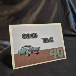 40er Geburtstagskarte / Automotiv Karte / Geburtstagskarte / Geschenk 40. Geburtstag / Geburtstagsgeschenk