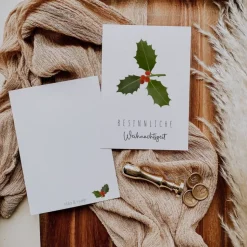 6er Postkarten-Set Weihnachten A6 Postkarte Weihnachten - Weihnachtskarte - Weihnachtspost - Grußkarte Advent, Frohes Fe